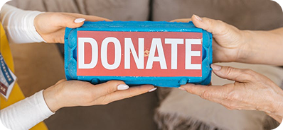 Donation box alignment
